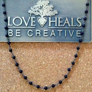Love Heals Black Spinel Necklace